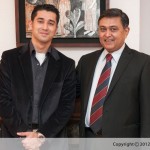Capt Samarth Singh with IFS, His Excellency Sunil Lal, ambassador of India to Spain in May 2012 at Madrid.